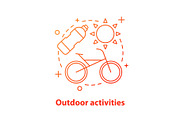 Biking concept icon
