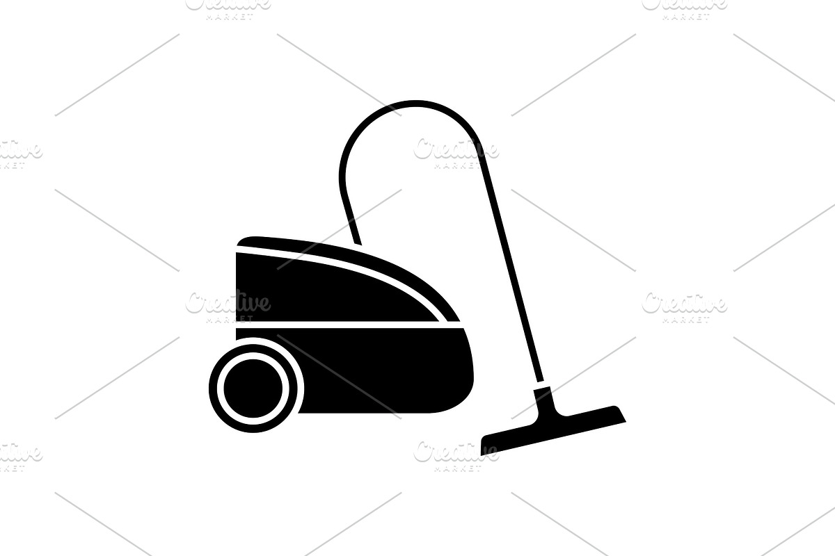 Vacuum cleaner glyph icon in Icons - product preview 8