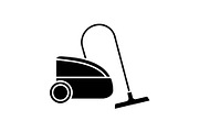 Vacuum cleaner glyph icon
