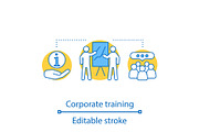 Corporate training concept icon