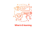 E-learning courses search icon