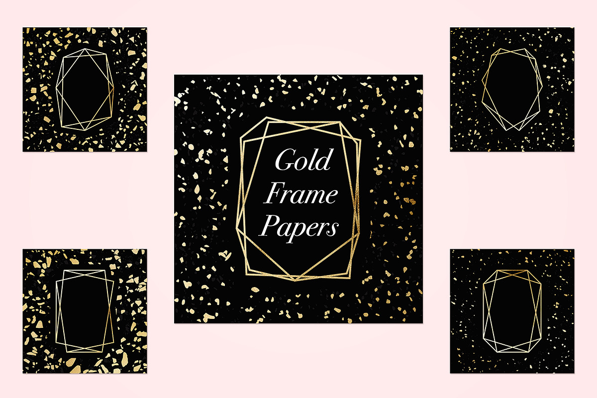 Gold Geometric Frames in Graphics - product preview 8
