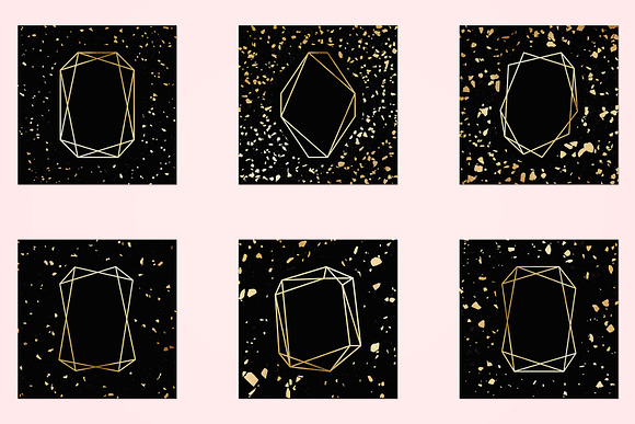 Gold Geometric Frames in Graphics - product preview 2