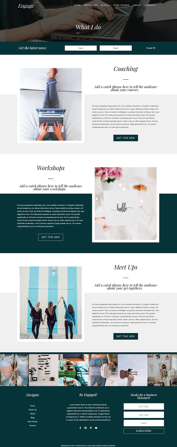 Engage Divi Child Theme WordPress in WordPress Business Themes - product preview 1