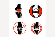 Osteoarthritis icons set