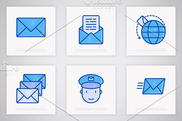 Post Office | 16 Thin Line Icons Set in Communication Icons - product preview 4