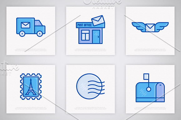 Post Office | 16 Thin Line Icons Set in Communication Icons - product preview 5