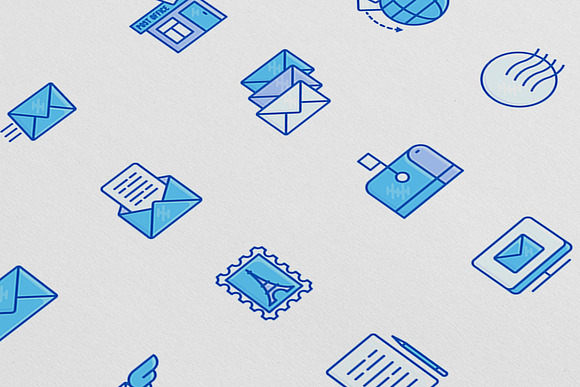 Post Office | 16 Thin Line Icons Set in Communication Icons - product preview 7