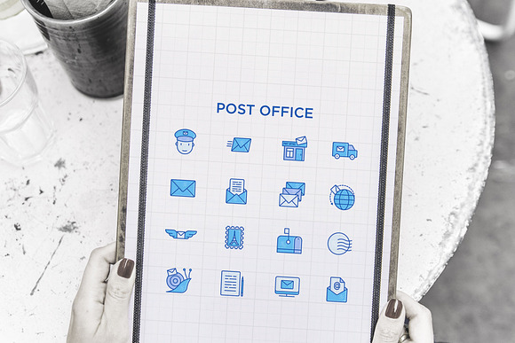 Post Office | 16 Thin Line Icons Set in Communication Icons - product preview 9