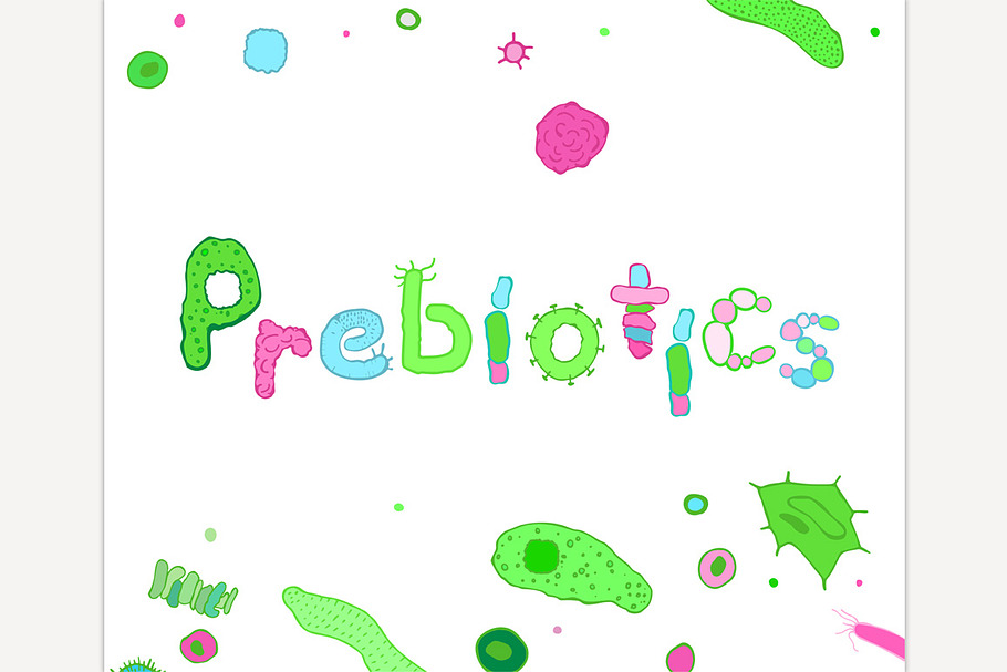 Probiotics Lettering image in Illustrations - product preview 8