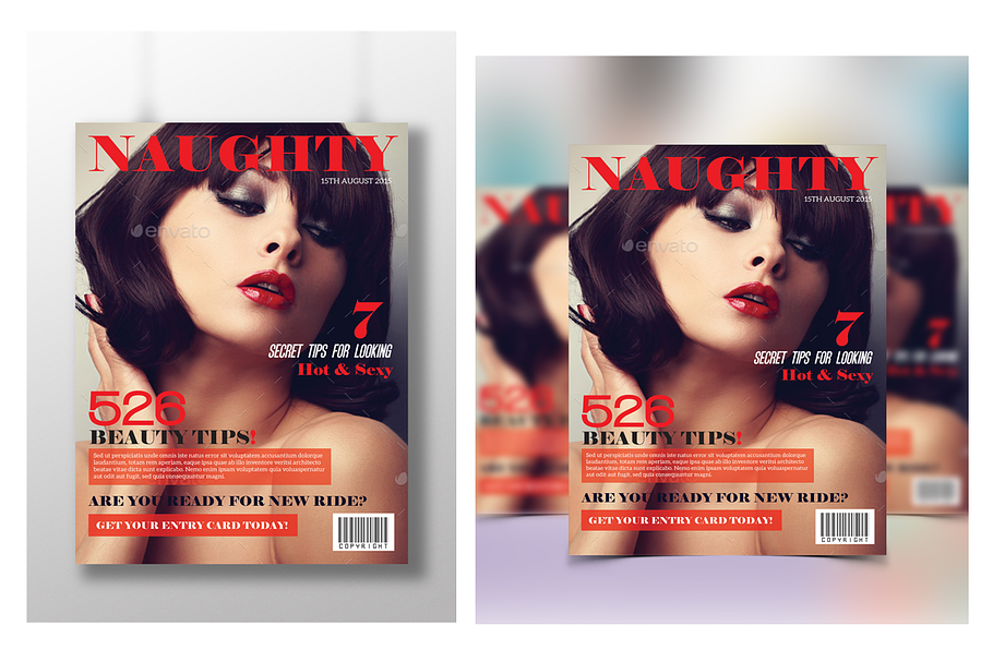 Fashion Magazine Cover in Magazine Templates - product preview 8