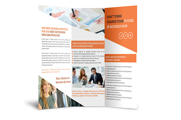 Corporate Business Brochure Template in Brochure Templates - product preview 3