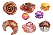 Dessert Provence Watercolor png