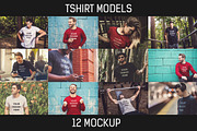 12 PSD Tshirt Mockup Pack #1