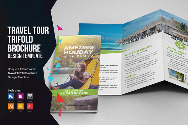 Travel Resort Trifold Brochure v1