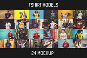24 PSD Tshirt Mockup Bundle #1