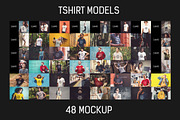 48 PSD Tshirt Mockup Big Bundle