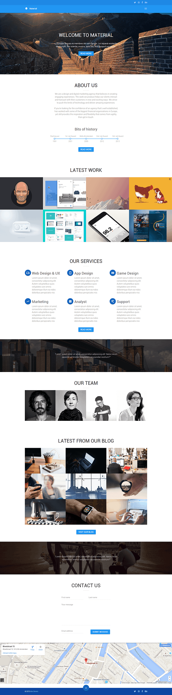 Material: Multipurpose HTML Template in Bootstrap Themes - product preview 7