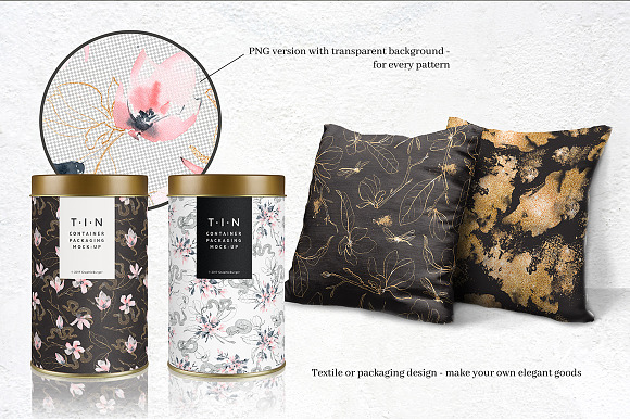 Snakes and Flowers. Pattern collecti in Patterns - product preview 3