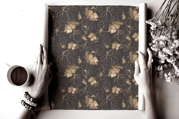 Snakes and Flowers. Pattern collecti in Patterns - product preview 4