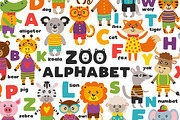 alphabet with cute animals