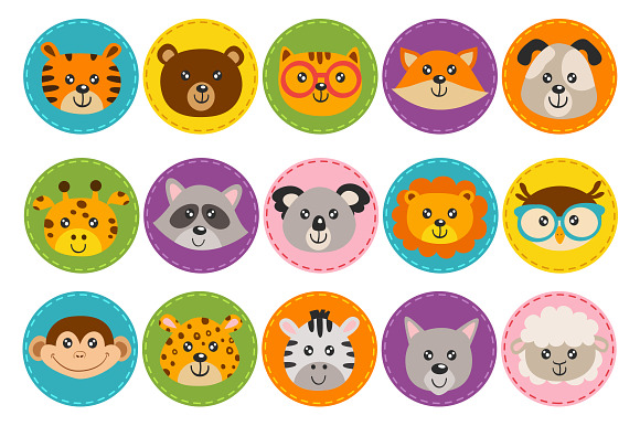 alphabet with cute animals in Illustrations - product preview 7