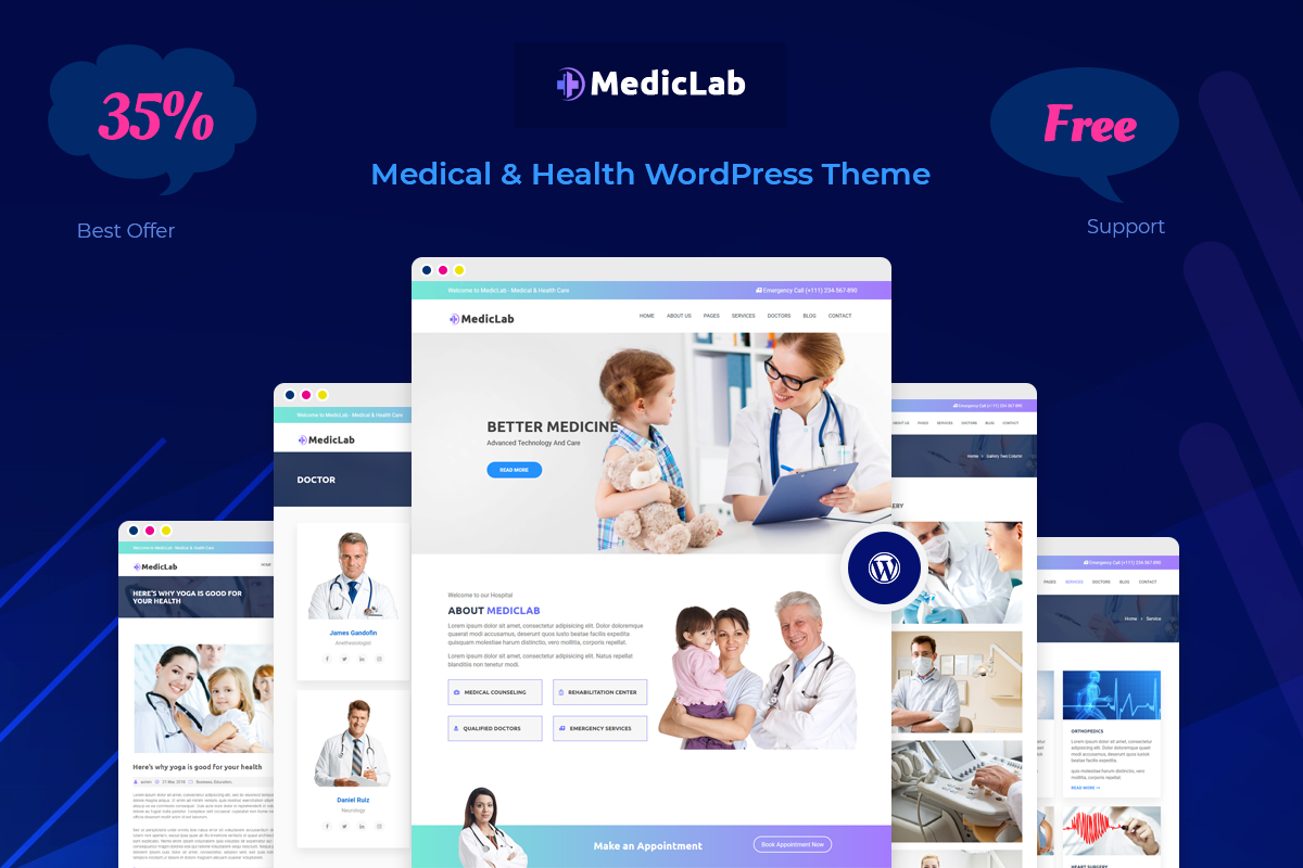 Medical & Health WordPress Theme in WordPress Business Themes - product preview 8