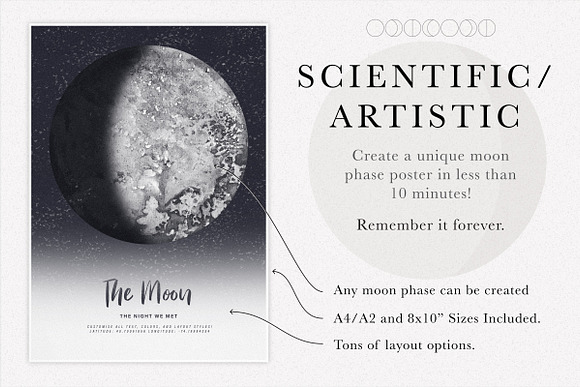 Lunar Phase Poster Creator in Add-Ons - product preview 4