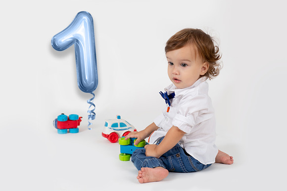 Foil Number Balloons Photo Overlays in Add-Ons - product preview 5