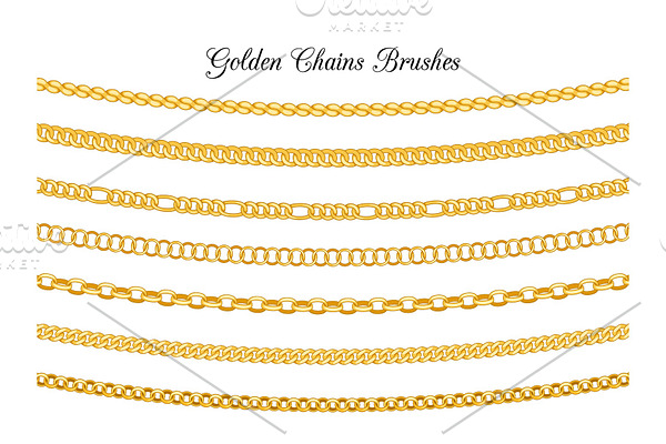 Golden chains brushes