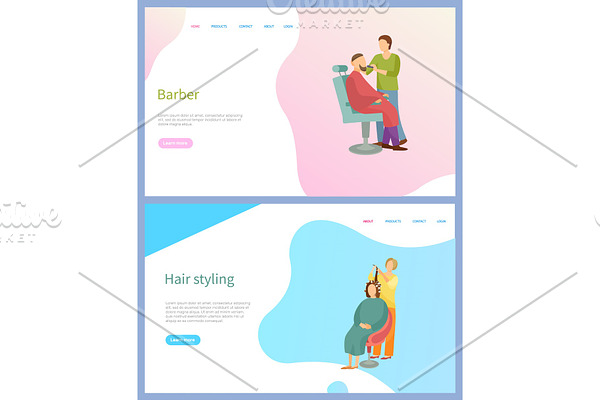 Barber and Hair Styling Web Page