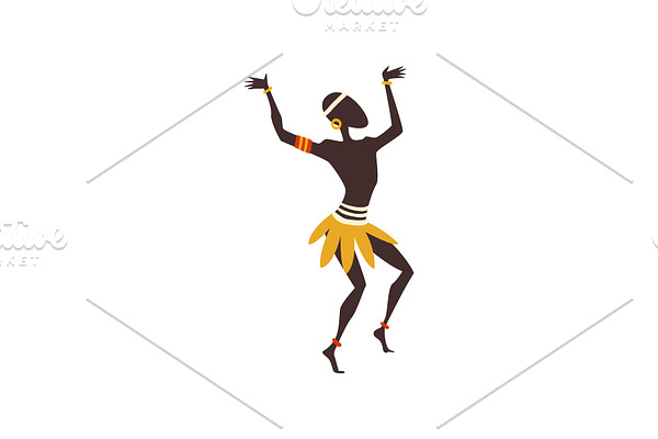 African Man Dancing, Male