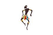 African Man Dancing, Aboriginal