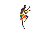 Young African Man Dancing