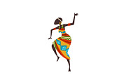 Beautiful African Woman Dancing