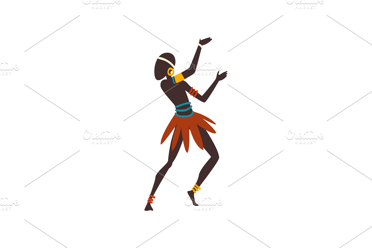 African Man Dancing Folk or Ritual in Illustrations - product preview 8