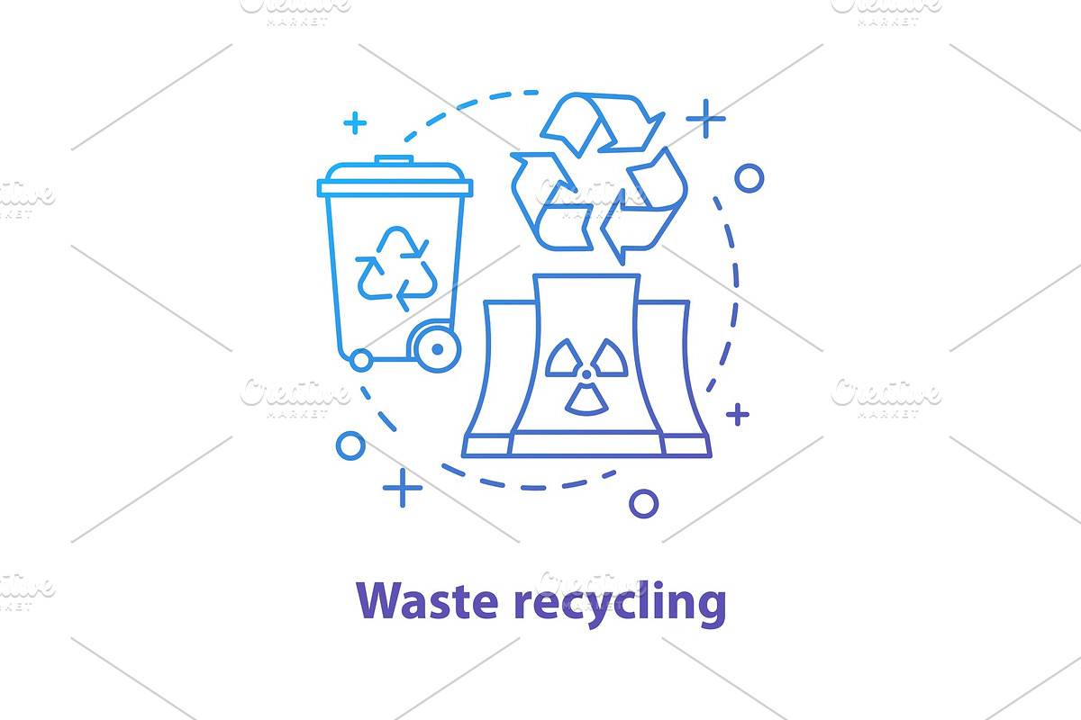 Waste recycling concept icon in Icons - product preview 8