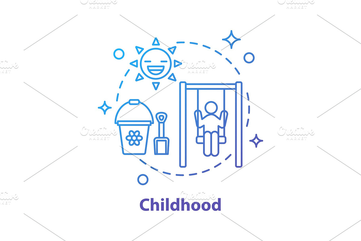 Childhood concept icon in Icons - product preview 8