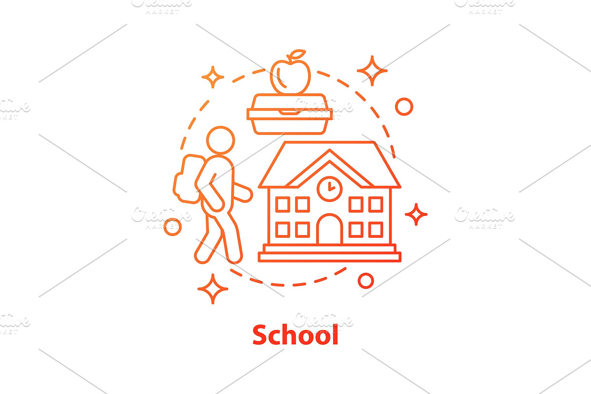 School concept icon in Icons - product preview 8