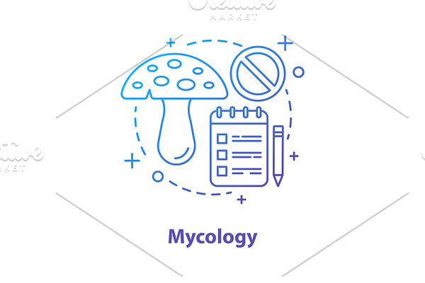 Mycology concept icon