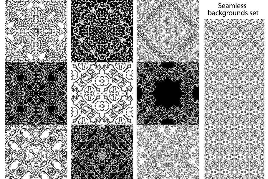 36 vector geometric patterns in Patterns - product preview 8