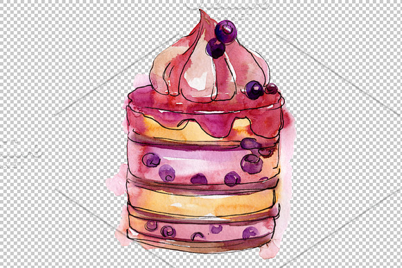 Catalan dessert Watercolor png in Illustrations - product preview 3