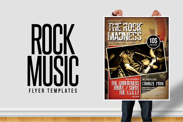 Rock Music Flyer Templates