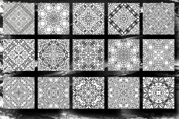 36 vector geometric patterns in Patterns - product preview 1