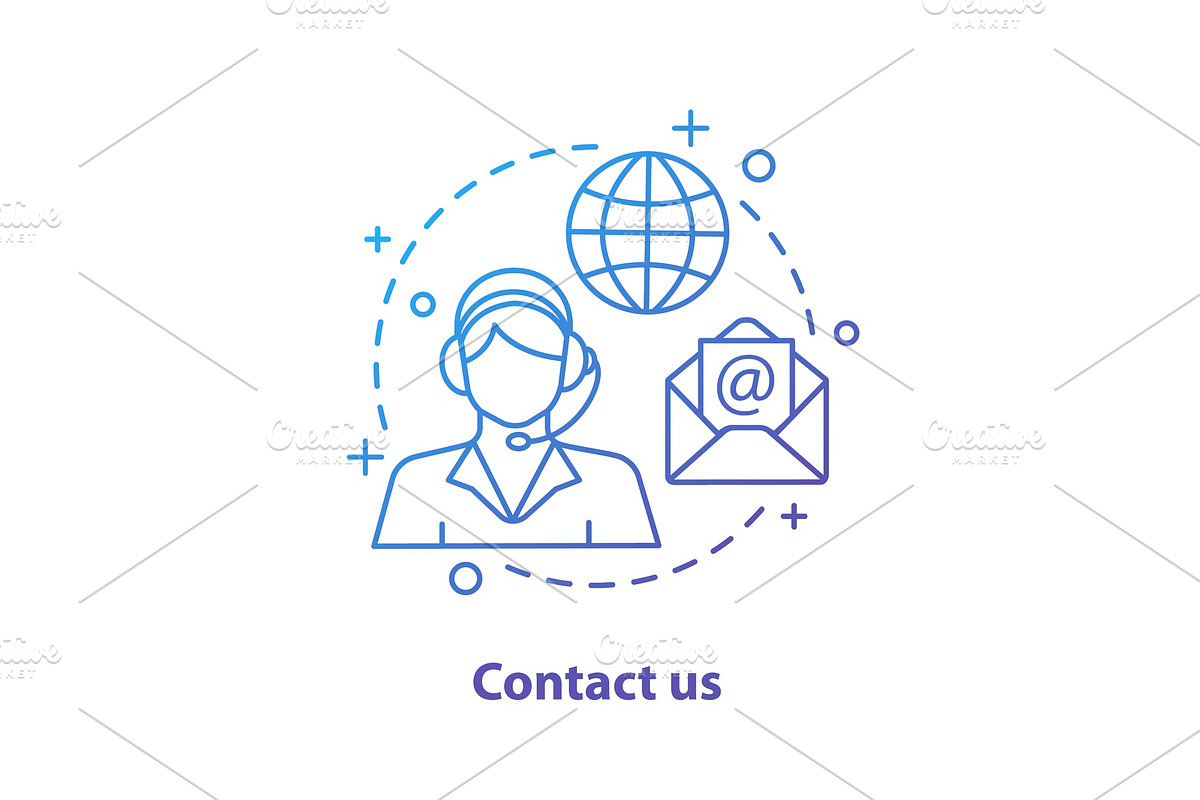 Contact us concept icon in Icons - product preview 8