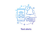 Incoming message concept icon