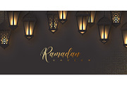 Ramadan Kareem greeting horizontal