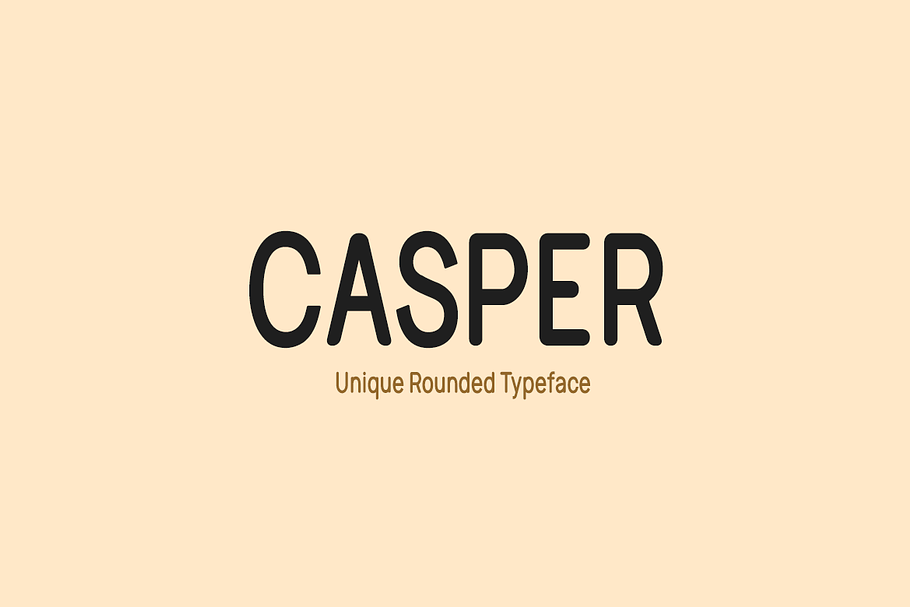 CASPER - Unique Rounded Typeface in Display Fonts - product preview 8