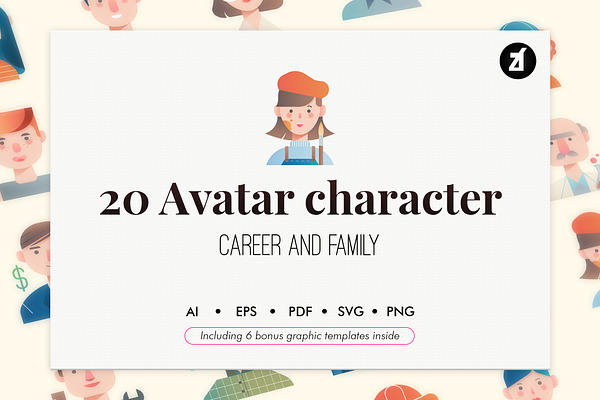 20 Avatar Characters & Graphics