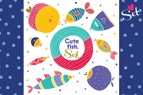 Love fish! Seamless pattern. in Patterns - product preview 4